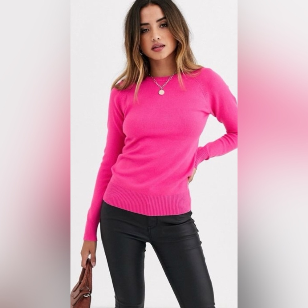 French Connection hot pink sweater💞
